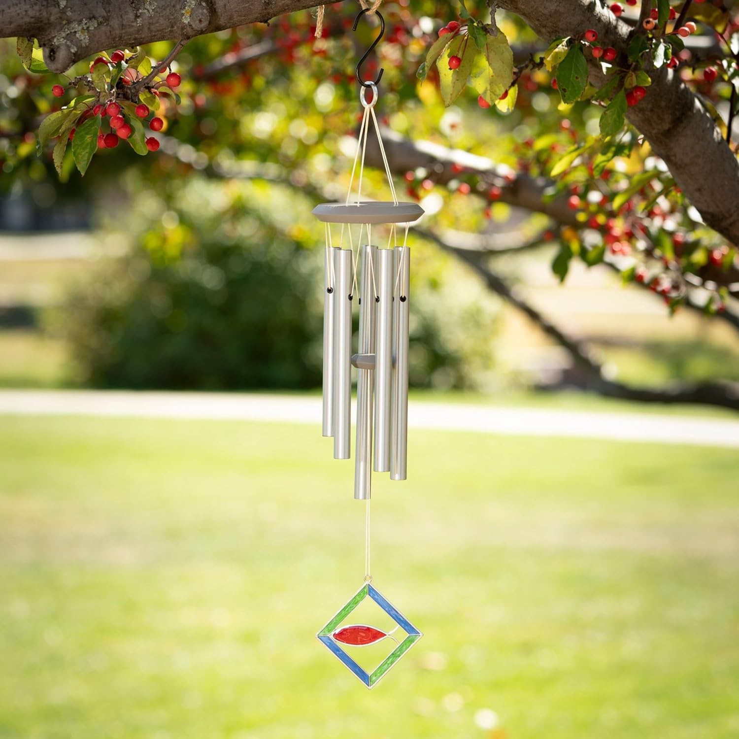 image:imageWoodstock Chimes Memorial Wind Chime 23 Fish Symbol Outdoor Gift Wind Chimes for Backyard Porch Garden Patio Dcor or Sympathy Gift for Loss of Loved One MCFH