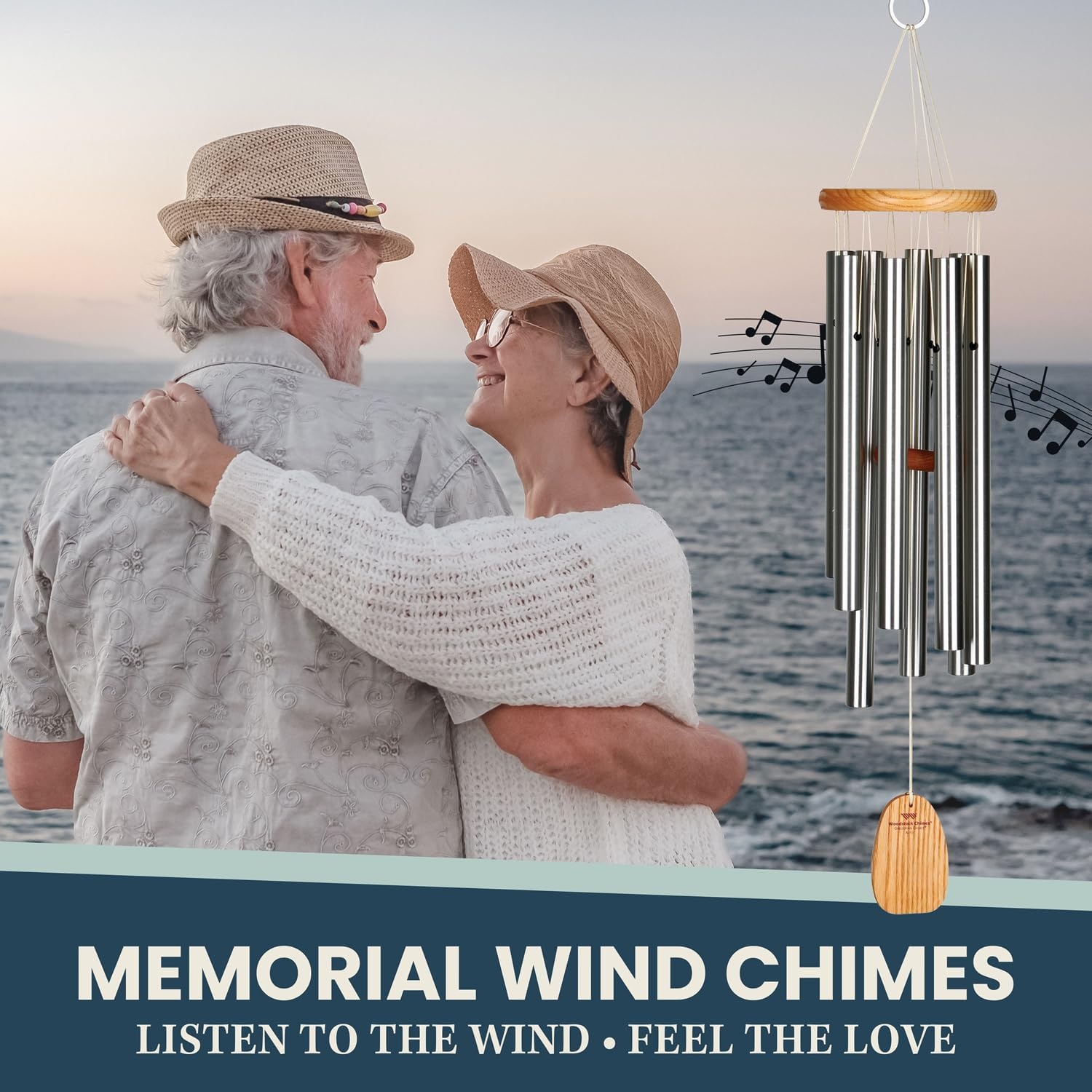image:imageWoodstock Wind Chimes Garden Decor for Outside Outdoor Patio Decor 27 Inspirational and Memorial Sympathy Wind Chime Porch Decor Gregorian Wind Chime Alto Silver Wind Chimes Gas