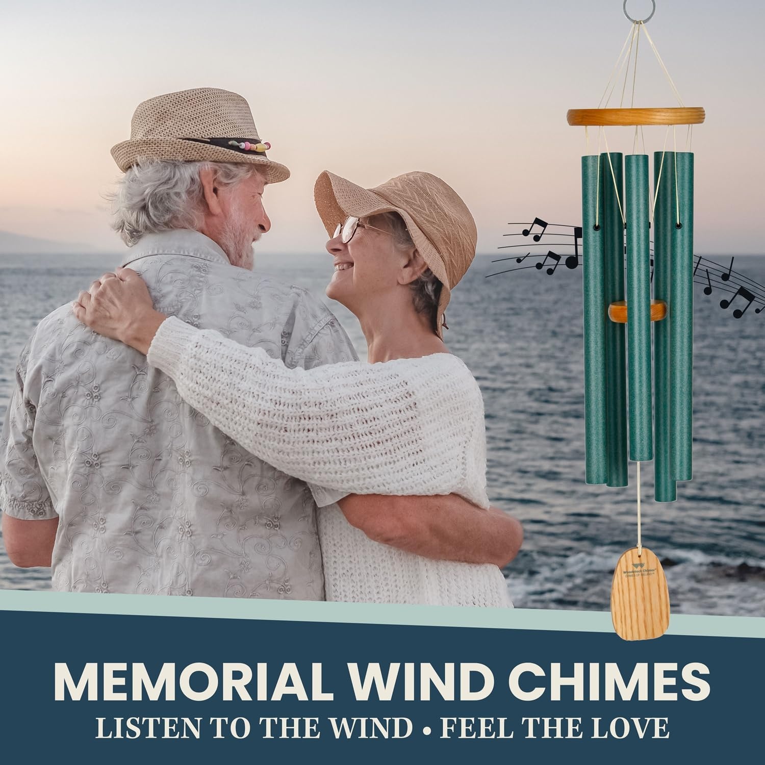 image:imageWoodstock Wind Chimes Garden Decor for Outside Outdoor Patio Decor Front Porch Decor 25 Chimes of Ireland Green Wind Chime Wind Chimes for Garden WCCI