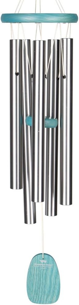 image:imageWoodstock Wind Chimes for Outside Outdoor Decor Patio and Garden Decor for Outside Front Porch Decor 24 Beachcomber Wind Chime Gracious Green Decorative Wind Chime BCGGGracious Green