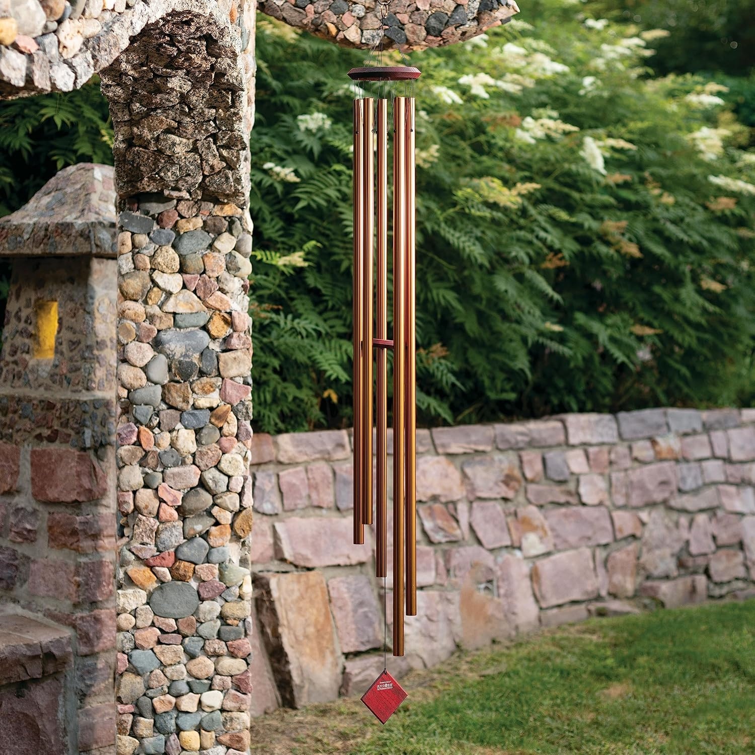 image:imageWoodstock Wind Chimes of Venus Wind Chimes for Outside 58 Bronze Large Deep Tone Wind Chime Dcor for Outdoor Garden Patio Porch Encore CollectionDecorative