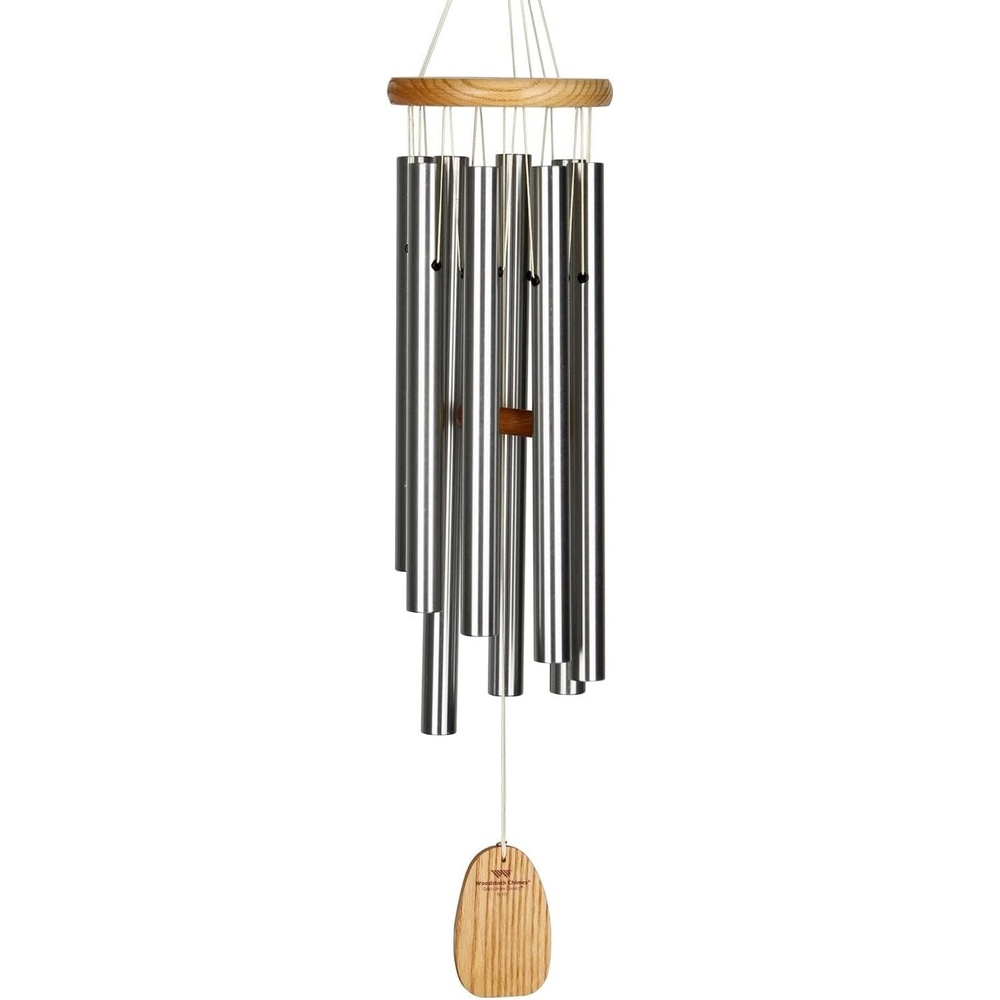 image:imageWoodstock Wind Chimes Garden Decor for Outside Outdoor Patio Decor 27 Inspirational and Memorial Sympathy Wind Chime Porch Decor Gregorian Wind Chime Alto Silver Wind Chimes Gas
