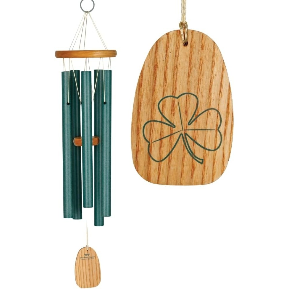 image:imageWoodstock Wind Chimes Garden Decor for Outside Outdoor Patio Decor Front Porch Decor 25 Chimes of Ireland Green Wind Chime Wind Chimes for Garden WCCI