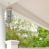 image:imageWoodstock Amazing Grace Wind Chime with Outdoor Wall Bracket Bundle 24 Silver Chime amp Black Iron Hanger Garden Patio Porch Memorial Gift Set for Loved Ones
