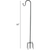 image:imageWoodstock Chimes Amazing Grace Chime Medium 24 Silver Wind Chime and 60 Shepherds Hook Windchime Hanger Metal Stake for Outside Patio Garden Yard Lawn Porch Dcor