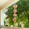 image:imageWoodstock Chimes Asli Arts Collection Capiz Waterfall 40 Azure Capiz Wind Chimes for Outdoor Patio Home or Garden Dcor Wind Chime for Mom ChristmasHanukkah Gifts CWRA40 Inches Summer Marigold