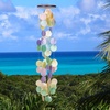 image:imageWoodstock Chimes Asli Arts Collection Capiz Waterfall 40 Azure Capiz Wind Chimes for Outdoor Patio Home or Garden Dcor Wind Chime for Mom ChristmasHanukkah Gifts CWRA40 Inches Light Rainbow