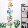 image:imageWoodstock Chimes Asli Arts Collection Capiz Waterfall 40 Azure Capiz Wind Chimes for Outdoor Patio Home or Garden Dcor Wind Chime for Mom ChristmasHanukkah Gifts CWRA40 Inches Light Rainbow