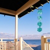 image:imageWoodstock Chimes Asli Arts Collection Capiz Waterfall 40 Azure Capiz Wind Chimes for Outdoor Patio Home or Garden Dcor Wind Chime for Mom ChristmasHanukkah Gifts CWRA40 Inches Azure Green