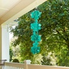 image:imageWoodstock Chimes Asli Arts Collection Capiz Waterfall 40 Azure Capiz Wind Chimes for Outdoor Patio Home or Garden Dcor Wind Chime for Mom ChristmasHanukkah Gifts CWRA40 Inches Patina Green