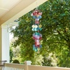image:imageWoodstock Chimes Asli Arts Collection Capiz Waterfall 40 Azure Capiz Wind Chimes for Outdoor Patio Home or Garden Dcor Wind Chime for Mom ChristmasHanukkah Gifts CWRA40 Inches Rainbow