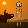 image:imageWoodstock Chimes Asli Arts Collection Coco Pig Bamboo Chime 22 Bamboo Wind Chimes for Outdoor Patio Home or Garden Dcor CPIGLion