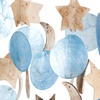 image:imageWoodstock Chimes Asli Arts Collection Dark Blue Capiz Chime 19 Capiz Wind Chimes for Outdoor Patio Home or Garden Dcor C206
