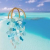 image:imageWoodstock Chimes Asli Arts Collection Fish Capiz Chime 20 Round Capiz Wind Chimes for Outdoor Patio Home or Garden Dcor CCFRCCFR