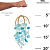 image:imageWoodstock Chimes Asli Arts Collection Fish Capiz Chime 20 Round Capiz Wind Chimes for Outdoor Patio Home or Garden Dcor CCFRCCFR