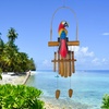 image:imageWoodstock Chimes Asli Arts Collection Parrot Bamboo Chime 36 Bamboo Wind Chimes for Outdoor Patio Home or Garden Dcor CPA437