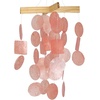 image:imageWoodstock Chimes Asli Arts Collection Purple Capiz Chime 21 Capiz Wind Chimes for Outdoor Patio Home or Garden Dcor C716Mini