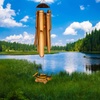 image:imageWoodstock Chimes CBEA The Original Guaranteed Musically Tuned Chime Asli Arts Collection Medium Half Coconut Bamboo  BearBass