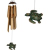 image:imageWoodstock Chimes CBEA The Original Guaranteed Musically Tuned Chime Asli Arts Collection Medium Half Coconut Bamboo  BearSea Turtle