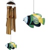 image:imageWoodstock Chimes CBEA The Original Guaranteed Musically Tuned Chime Asli Arts Collection Medium Half Coconut Bamboo  BearTropical Fish