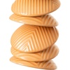 image:imageWoodstock Chimes Ceramic Disc Chime 26 Apricot Wind Chime for Outside Ceramic Shell Design Chimes for Garden Porch Patio Decor Unique Gift CCAPApricot