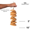 image:imageWoodstock Chimes Ceramic Disc Chime 26 Apricot Wind Chime for Outside Ceramic Shell Design Chimes for Garden Porch Patio Decor Unique Gift CCAPApricot