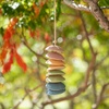 image:imageWoodstock Chimes Ceramic Disc Chime 26 Apricot Wind Chime for Outside Ceramic Shell Design Chimes for Garden Porch Patio Decor Unique Gift CCAPRainbow