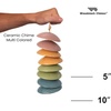image:imageWoodstock Chimes Ceramic Disc Chime 26 Apricot Wind Chime for Outside Ceramic Shell Design Chimes for Garden Porch Patio Decor Unique Gift CCAPRainbow