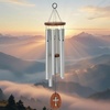 image:imageWoodstock Chimes Cross Wind Chime for Outside Garden Patio Porch and Outdoor Decor 25 Silver Amazing Grace Medium AGMCR