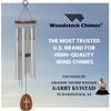 image:imageWoodstock Chimes Cross Wind Chime for Outside Garden Patio Porch and Outdoor Decor 25 Silver Amazing Grace Medium AGMCR