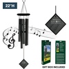 image:imageWoodstock Chimes Encore Collection Chimes of Polaris 22 BlackBlack Wind Chimes for Outdoor Patio Home or Garden Dcor DCKK22