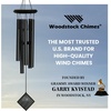 image:imageWoodstock Chimes Encore Collection Chimes of Polaris 22 BlackBlack Wind Chimes for Outdoor Patio Home or Garden Dcor DCKK22