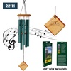 image:imageWoodstock Chimes Encore Collection Chimes of Polaris 22 Bronze Wind Chimes for Outdoor Patio Home or Garden Dcor DCB22Verdigris