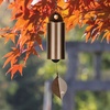 image:imageWoodstock Chimes Heroic Wind Bell amp 60 Outdoor Shepherds Hook Copper Wind Chime with Tall Black Metal Garden Stake Deep Tone Windbell amp Durable Ground Hanger for Yard Lawn or Patio