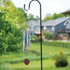 image:imageWoodstock Chimes Heroic Wind Bell amp 60 Outdoor Shepherds Hook Green Wind Chime with Tall Black Metal Garden Stake Deep Tone Windbell amp Durable Ground Hanger for Yard Lawn or Patio