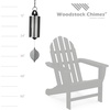 image:imageWoodstock Chimes Heroic Windbell Wind Chime for Outside 40 Large SilverDeep Tone Sound Outdoor Decor for Patio Porch Garden HWLASAntique Silver