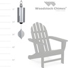 image:imageWoodstock Chimes Heroic Windbell Wind Chime for Outside 40 Large SilverDeep Tone Sound Outdoor Decor for Patio Porch Garden HWLASHarbor Grey