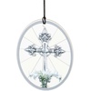 image:imageWoodstock Chimes Memorial Wind Chime 25 Lily and Cross Outdoor Gift Wind Chimes for Backyard Porch Garden Patio Decor or Sympathy Gift for Loss of Loved One MCLC