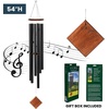 image:imageWoodstock Chimes Neptune Wind Chime for Outside 54 Large Black Deep Tone Sound for Outdoor Garden Patio Porch Decor Encore Collection DCKT5454 Black