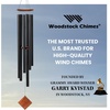image:imageWoodstock Chimes Neptune Wind Chime for Outside 54 Large Black Deep Tone Sound for Outdoor Garden Patio Porch Decor Encore Collection DCKT5454 Black