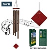 image:imageWoodstock Chimes Neptune Wind Chime for Outside 54 Large Silver Deep Tone Sound for Outdoor Garden Patio Porch Decor Encore Collection DCS54Chimes of Neptune  Bronze