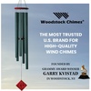 image:imageWoodstock Chimes Neptune Wind Chime for Outside 54 Large Silver Deep Tone Sound for Outdoor Garden Patio Porch Decor Encore Collection DCS54Evergreen