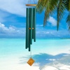 image:imageWoodstock Chimes Neptune Wind Chime for Outside 54 Large Silver Deep Tone Sound for Outdoor Garden Patio Porch Decor Encore Collection DCS54Verdigris
