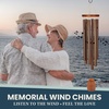 image:imageWoodstock Chimes Personalized Amazing Grace Wind Chime for Outside 40 Medium BronzeOutdoor Garden Decor Memorial Gift for Loss Loved Ones PAGLBR03