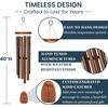 image:imageWoodstock Chimes Personalized Amazing Grace Wind Chime for Outside 40 Medium BronzeOutdoor Garden Decor Memorial Gift for Loss Loved Ones PAGLBR03
