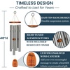 image:imageWoodstock Chimes Personalized Amazing Grace Wind Chime for Outside 40 Medium SilverOutdoor Garden Decor Memorial Gift for Loss Loved Ones PAGLS03