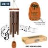 image:imageWoodstock Chimes Personalized Tree of Life Amazing Grace Wind Chime for Outside 24 Medium Bronze Outdoor Garden Decor Memorial Gift for Loss Loved Ones