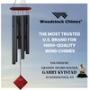 image:imageWoodstock Chimes Pluto Wind Chime for Outside 27 Bronze Small Light Airy Sound for Outdoor Garden Patio Porch Decor Encore Collection DCB27Black