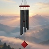 image:imageWoodstock Chimes Pluto Wind Chime for Outside 27 Bronze Small Light Airy Sound for Outdoor Garden Patio Porch Decor Encore Collection DCB27Black
