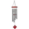 image:imageWoodstock Chimes Pluto Wind Chime for Outside 27 Bronze Small Light Airy Sound for Outdoor Garden Patio Porch Decor Encore Collection DCB27Chimes of Pluto  Silver